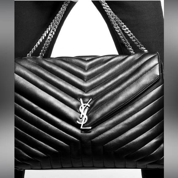 SAINT LAURENT LOULOU LARGE CHAIN BAG IN QUILTED "Y" LEATHER - Picture 2 of 14